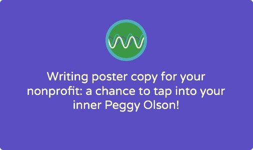 How to write a promotional poster for your nonprofit