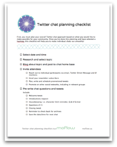TwitterChatPlanningChecklist