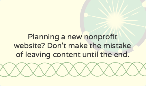 Developing a website content strategy for a new nonprofit site