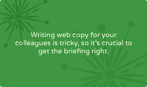 Web copy briefings: have a conversation, ask the right questions